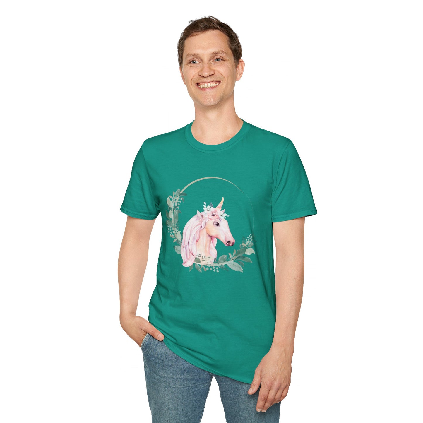 Graceful Unicorn Unisex Softstyle T-Shirt