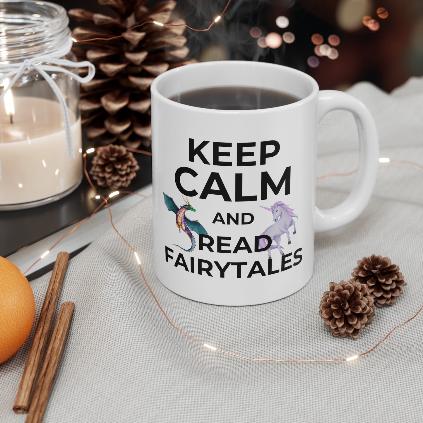 Keep Calm and Read Fairytales Ceramic Mug