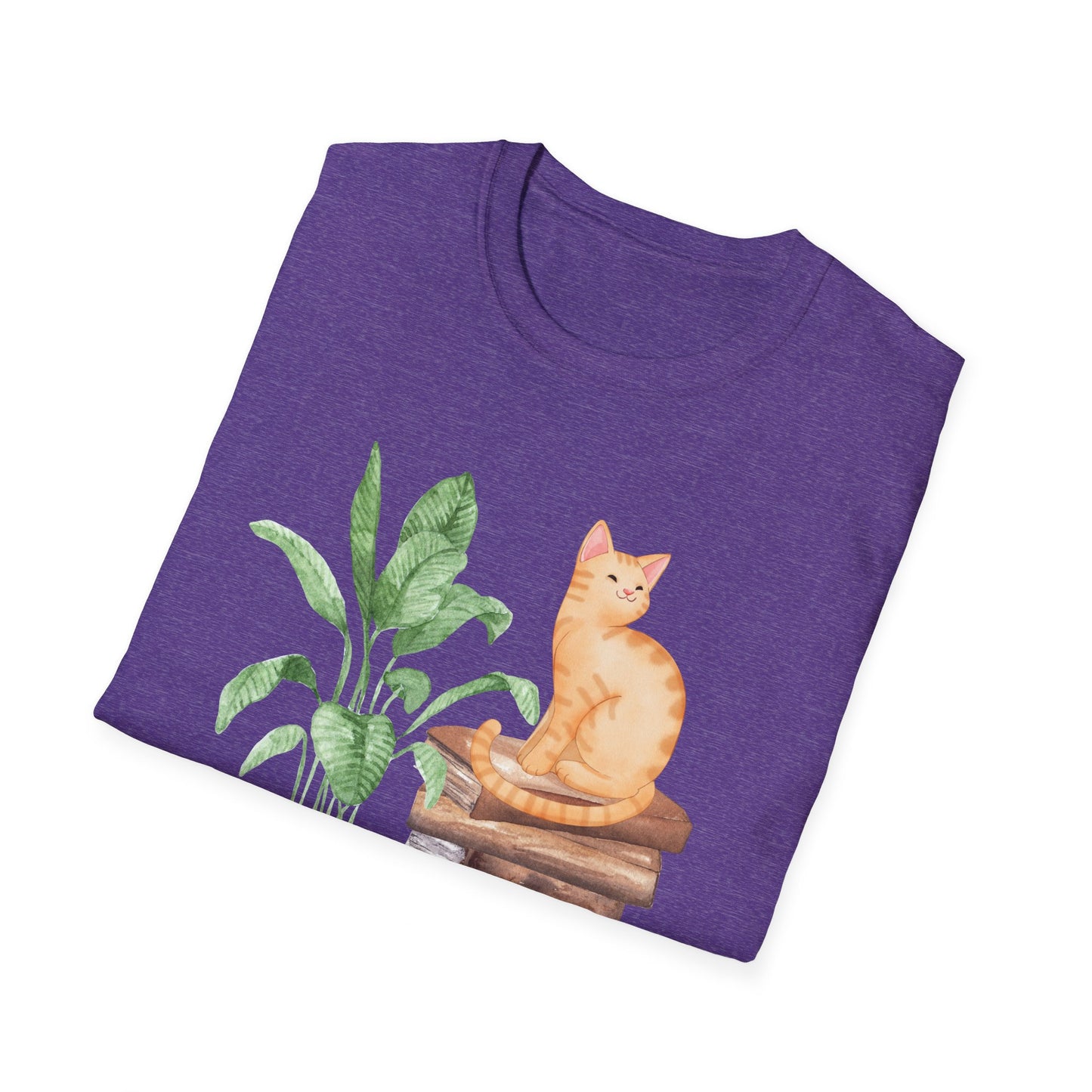 Bookish Cat Unisex Softstyle T-Shirt