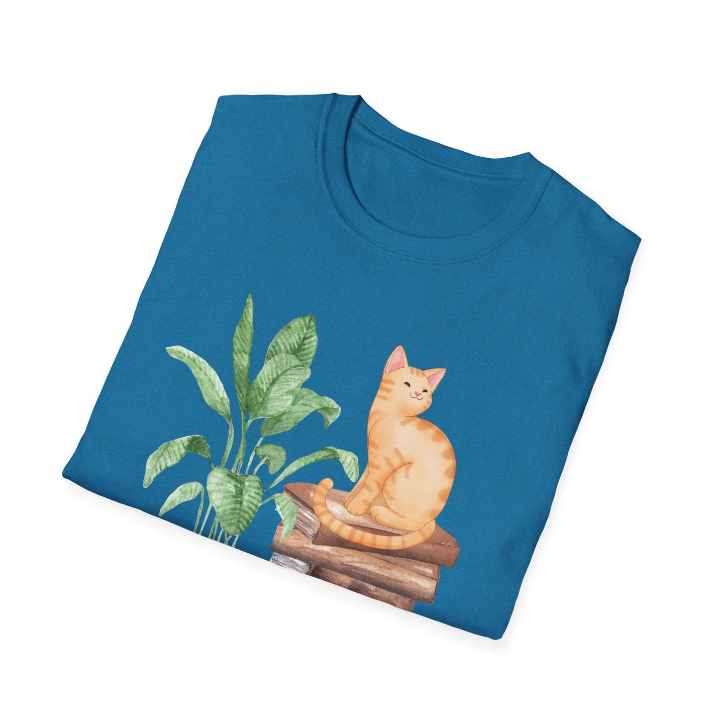 Bookish Cat Unisex Softstyle T-Shirt