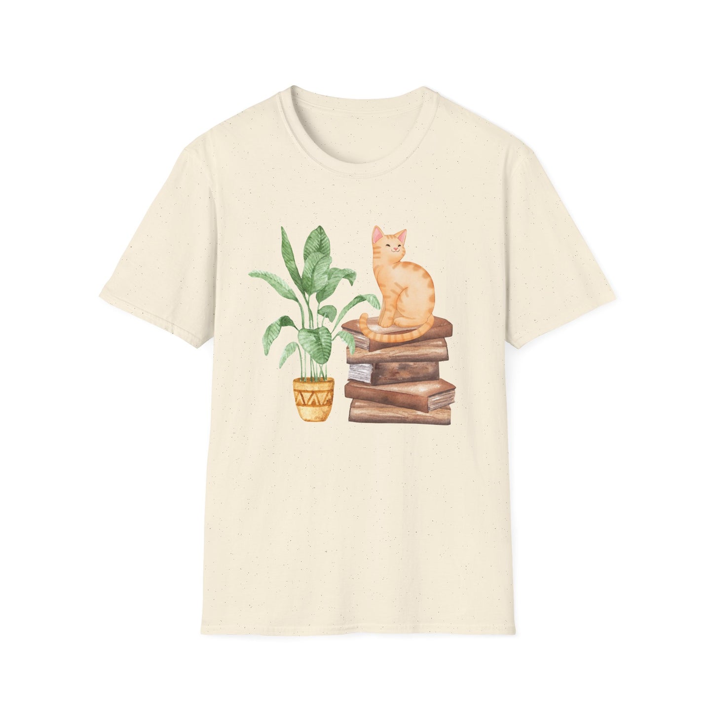Bookish Cat Unisex Softstyle T-Shirt