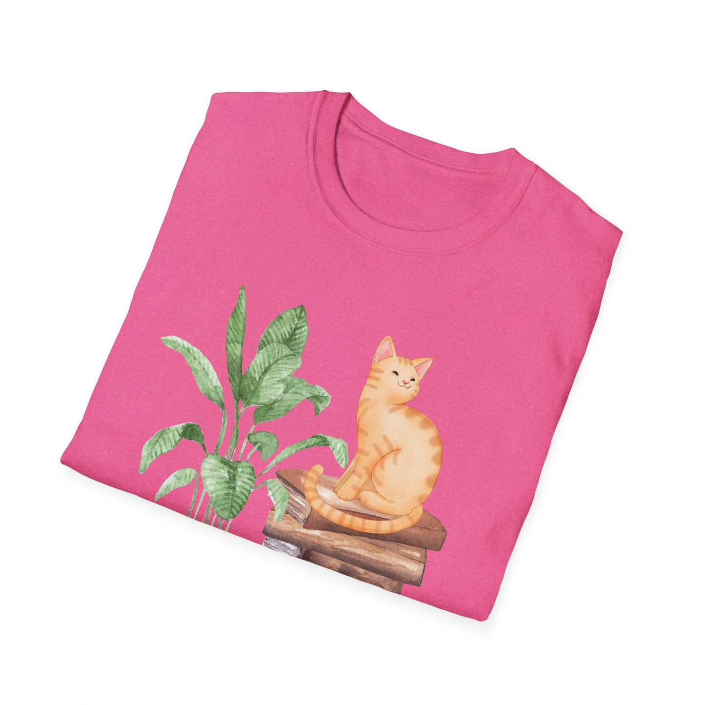 Bookish Cat Unisex Softstyle T-Shirt