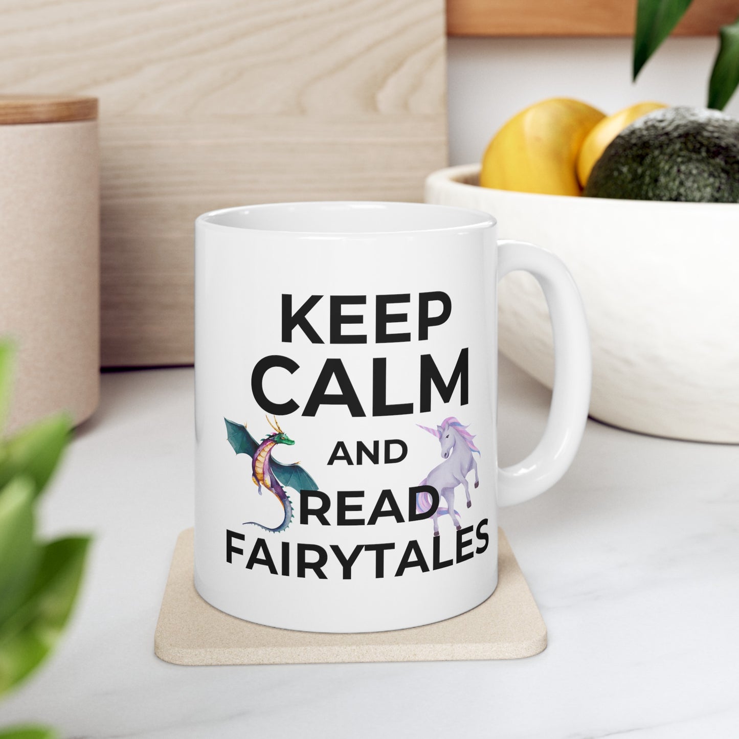 Keep Calm and Read Fairytales Ceramic Mug