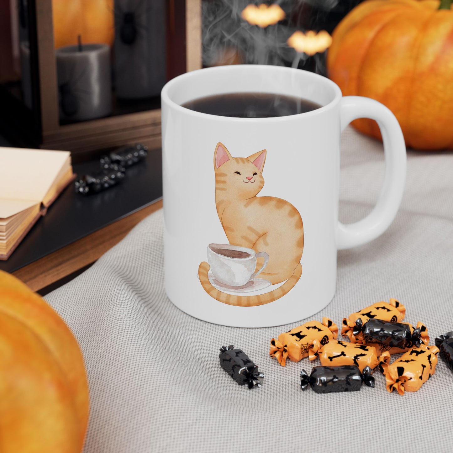 Café Cat Ceramic Mug