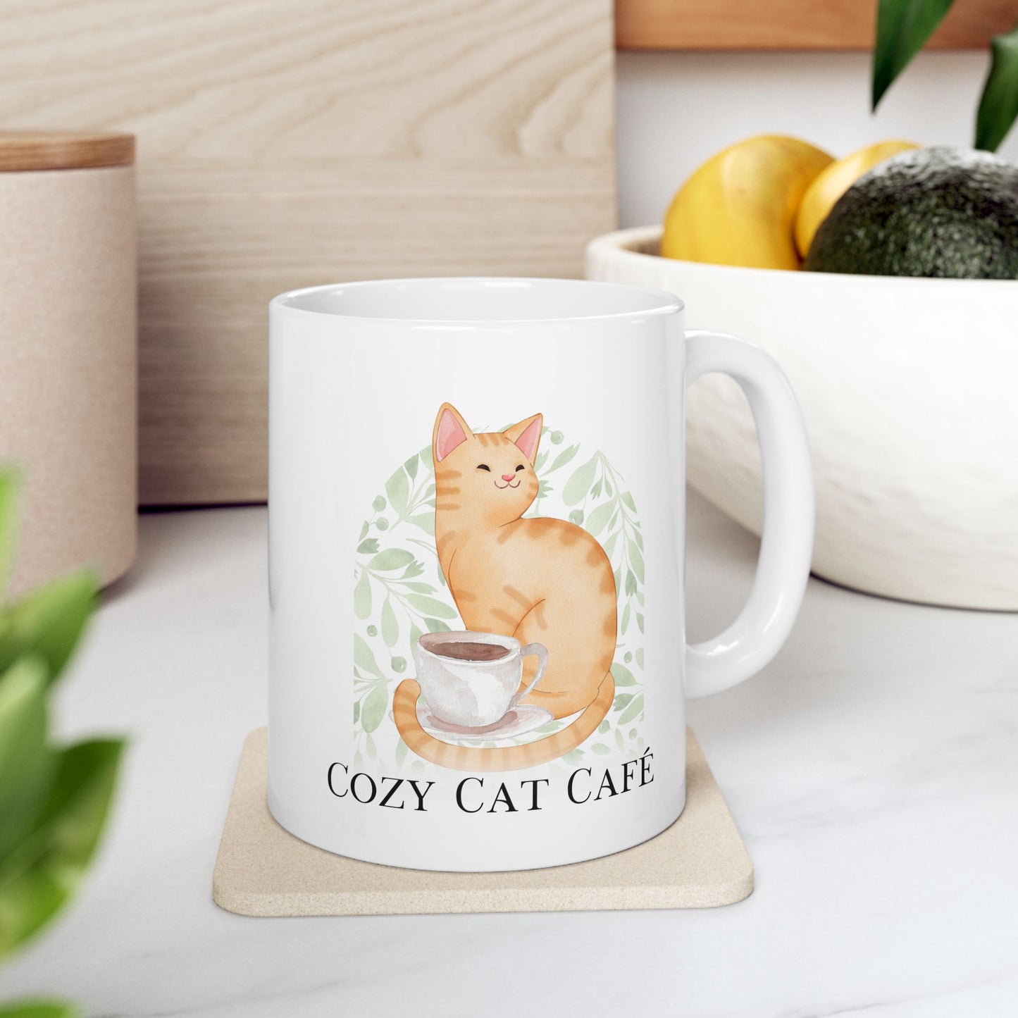 Cozy Cat Café Ceramic Mug