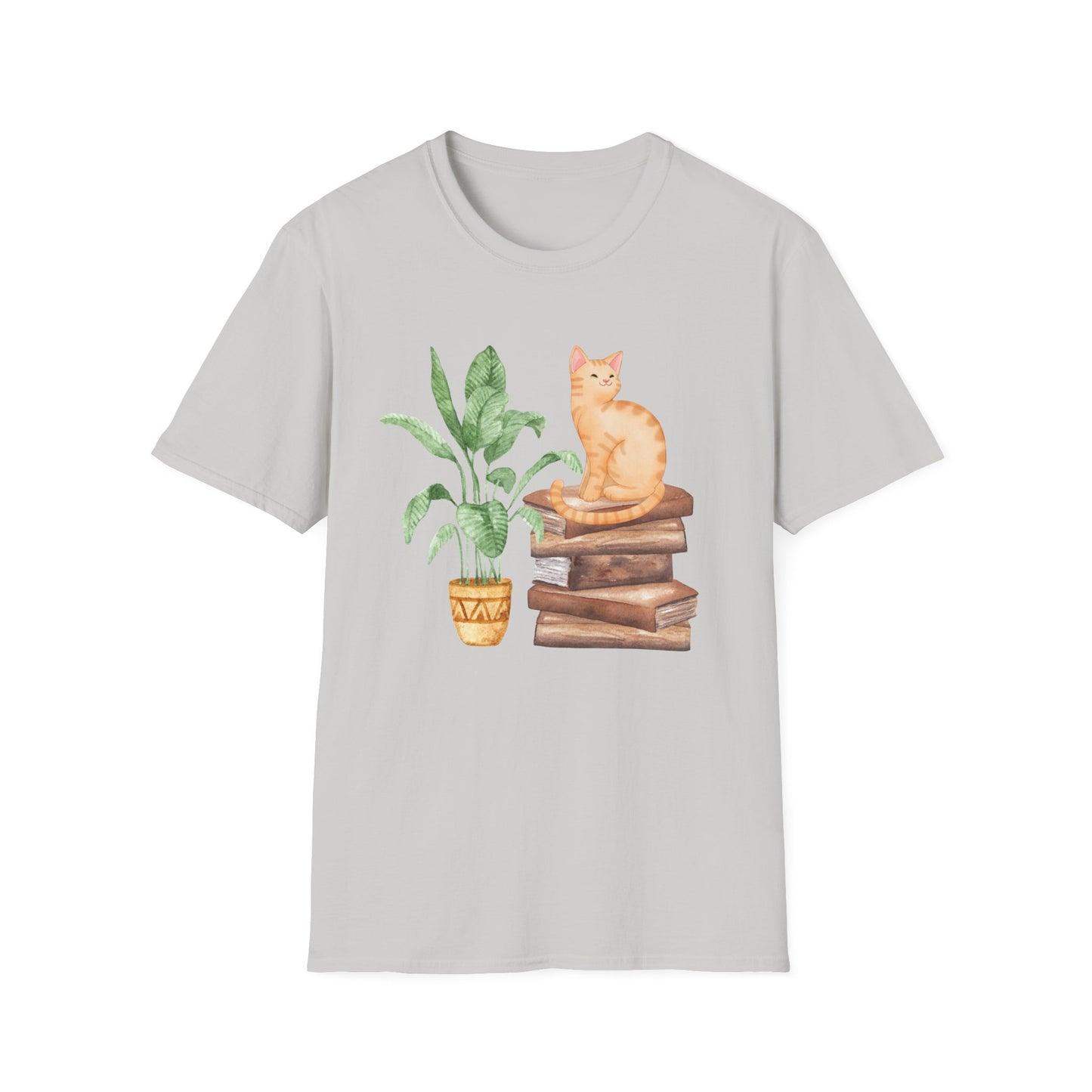 Bookish Cat Unisex Softstyle T-Shirt