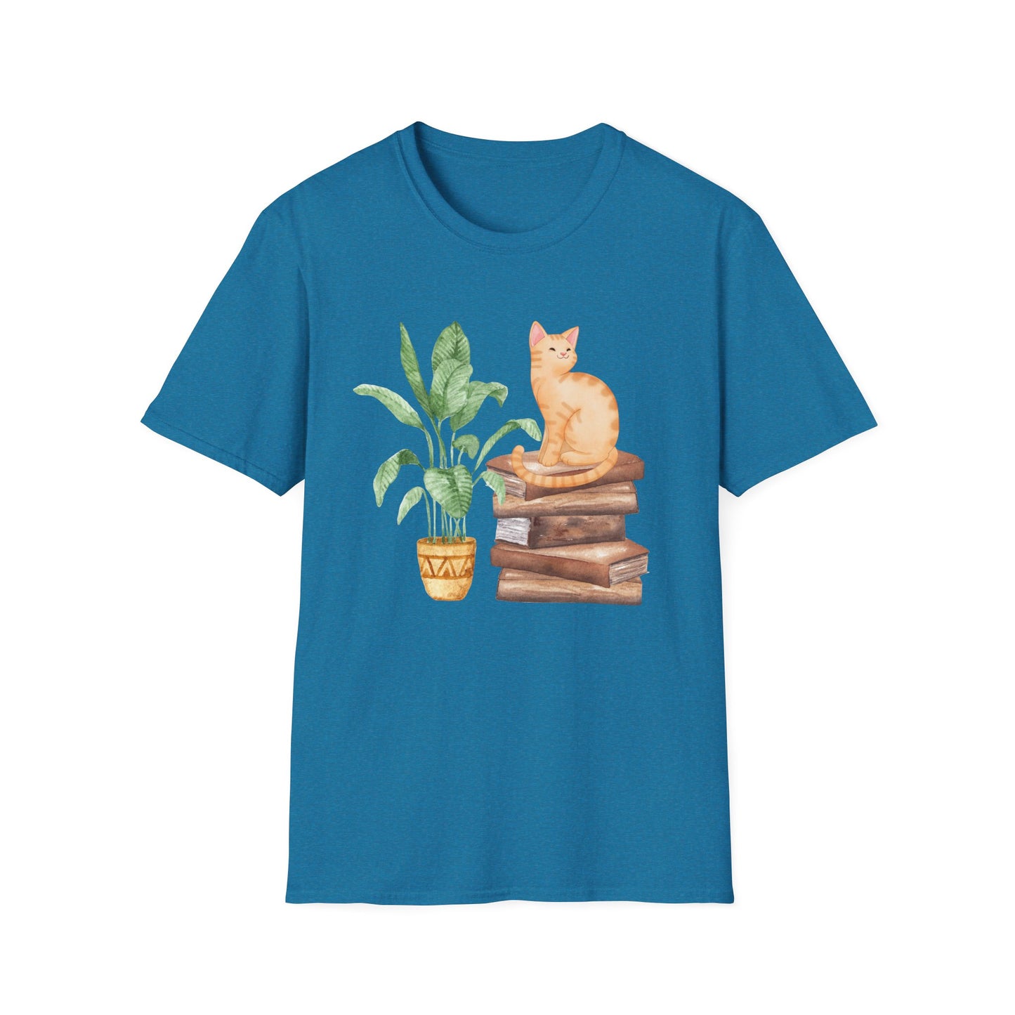 Bookish Cat Unisex Softstyle T-Shirt