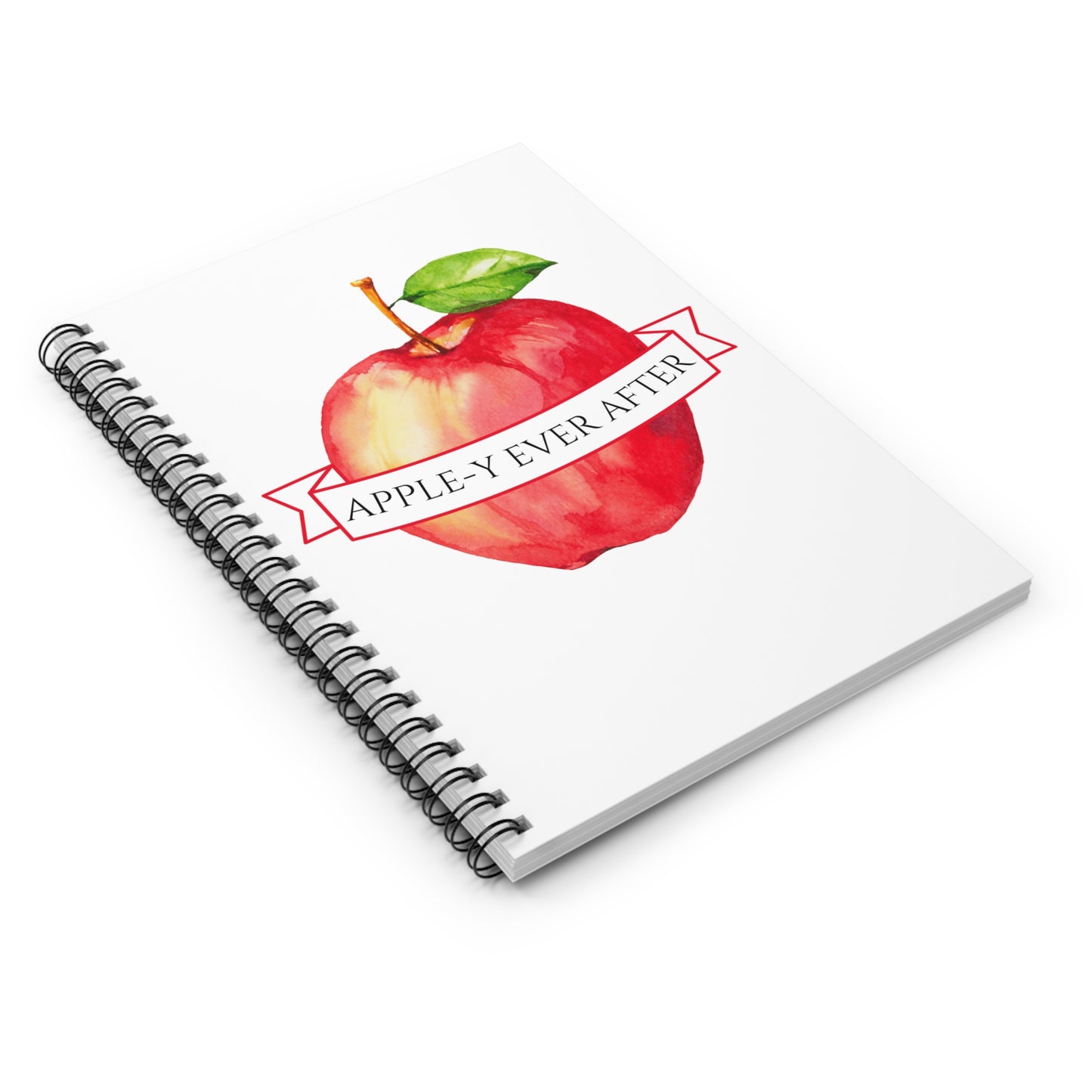 Apple-y Ever After Spiral Notebook - Ruled Line