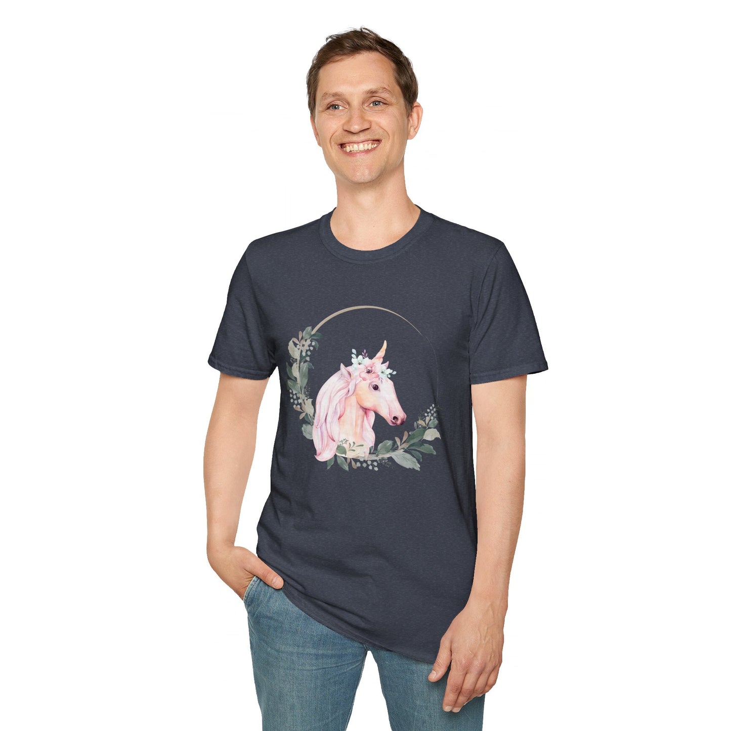 Graceful Unicorn Unisex Softstyle T-Shirt