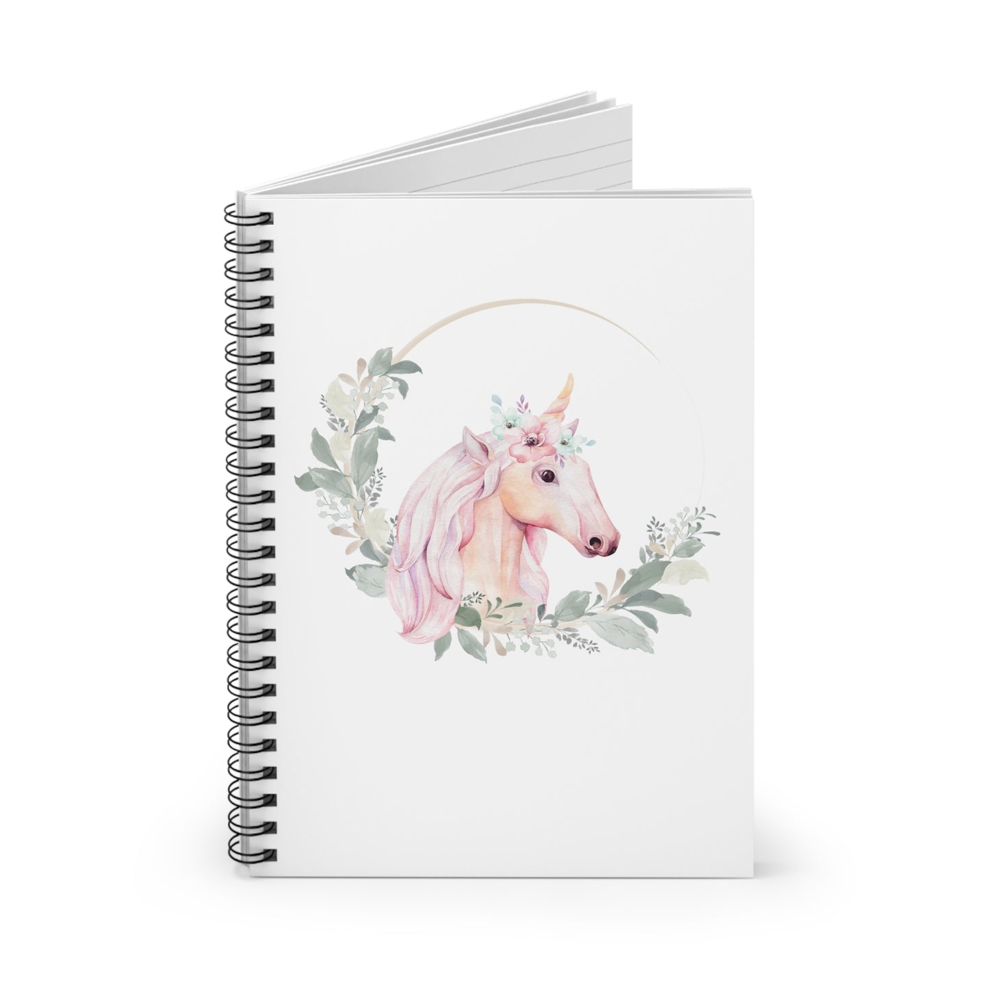 Graceful Unicorn Spiral Notebook - Ruled Line