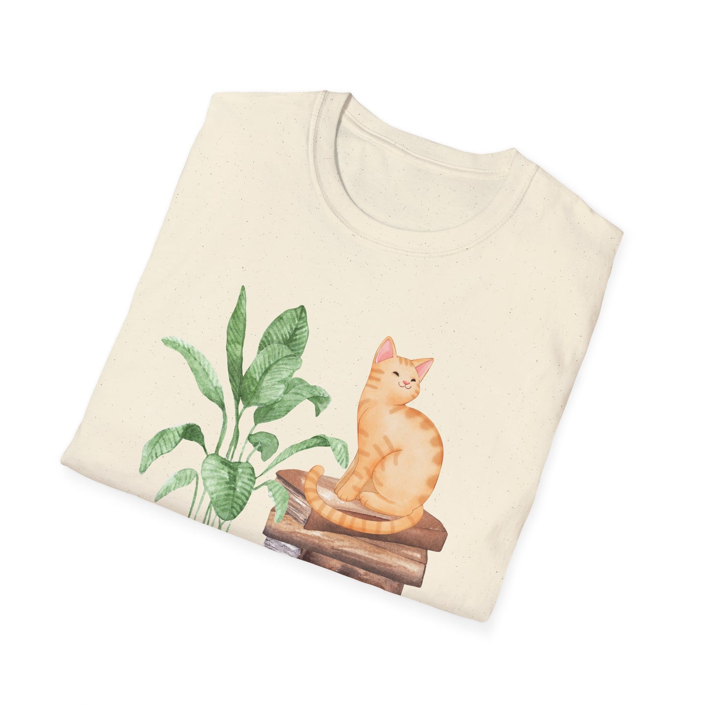 Bookish Cat Unisex Softstyle T-Shirt
