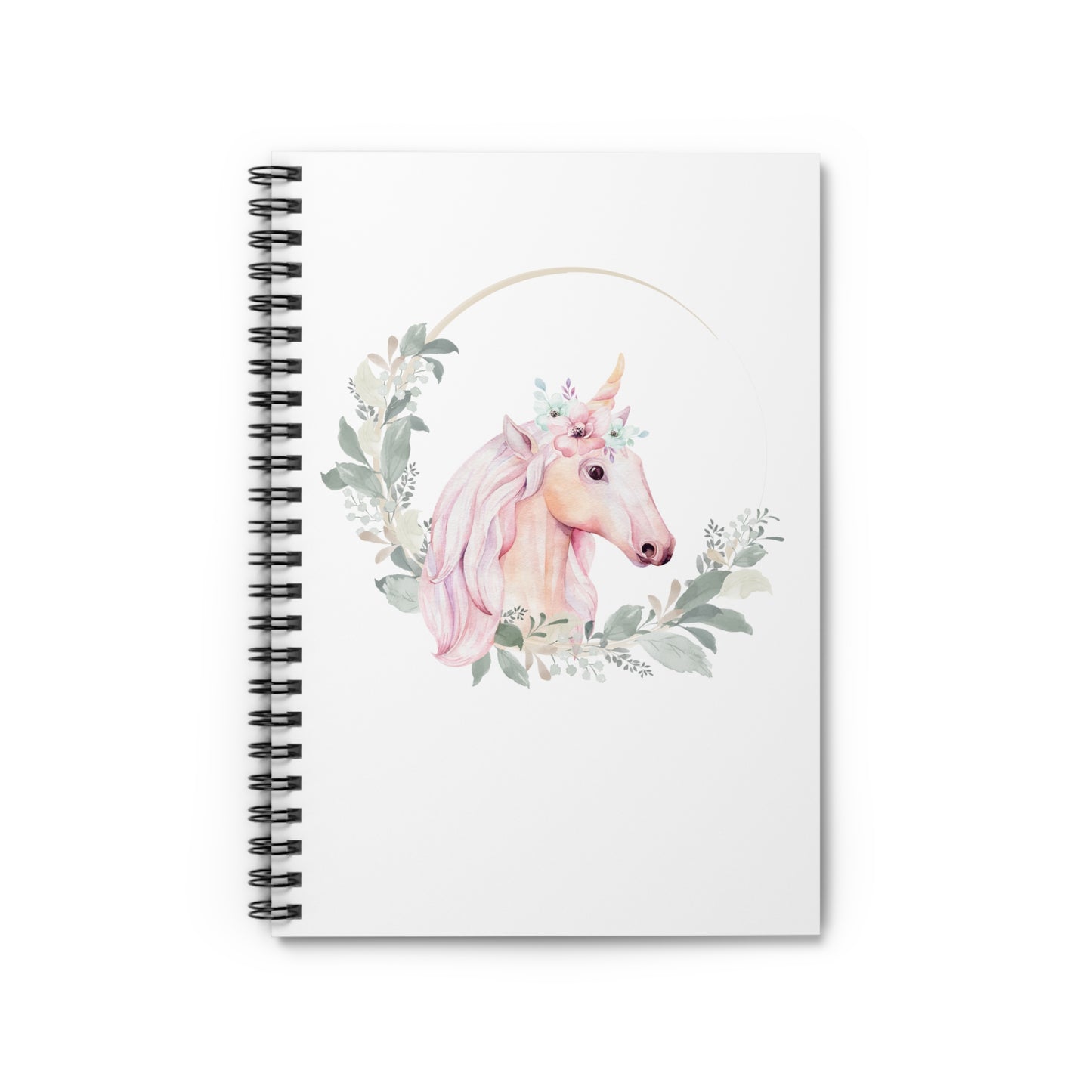 Graceful Unicorn Spiral Notebook - Ruled Line