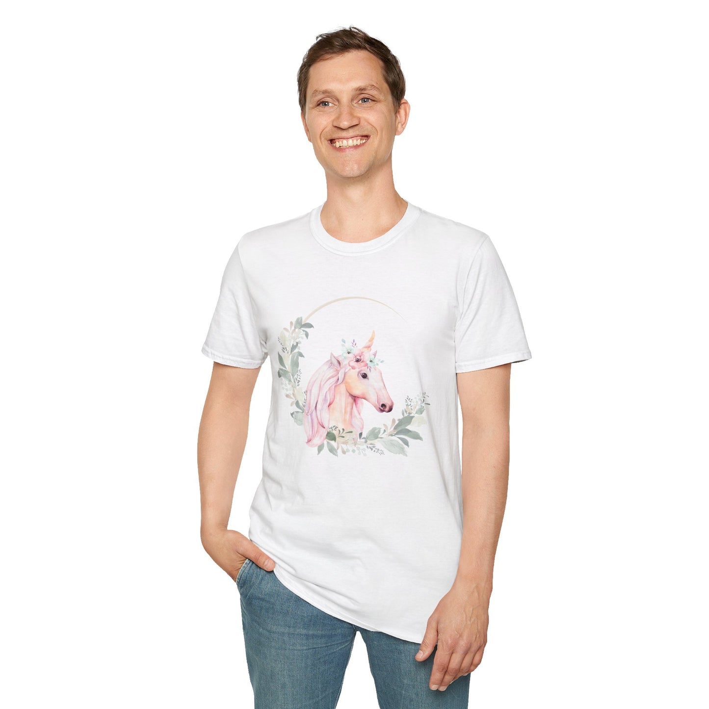 Graceful Unicorn Unisex Softstyle T-Shirt