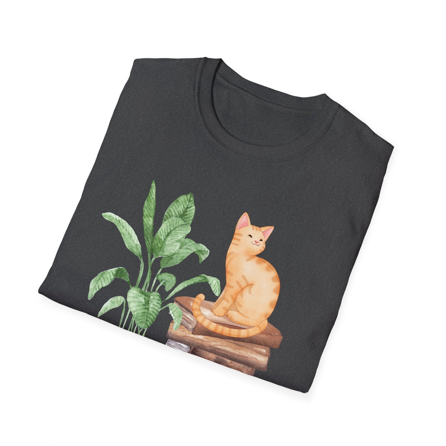 Bookish Cat Unisex Softstyle T-Shirt
