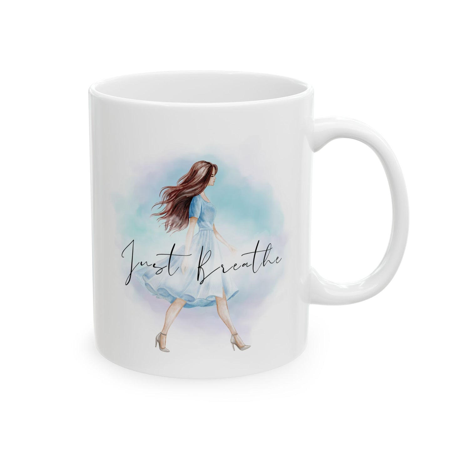 Just Breathe Ceramic Mug