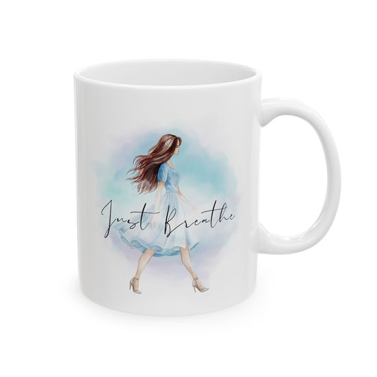 Just Breathe Ceramic Mug
