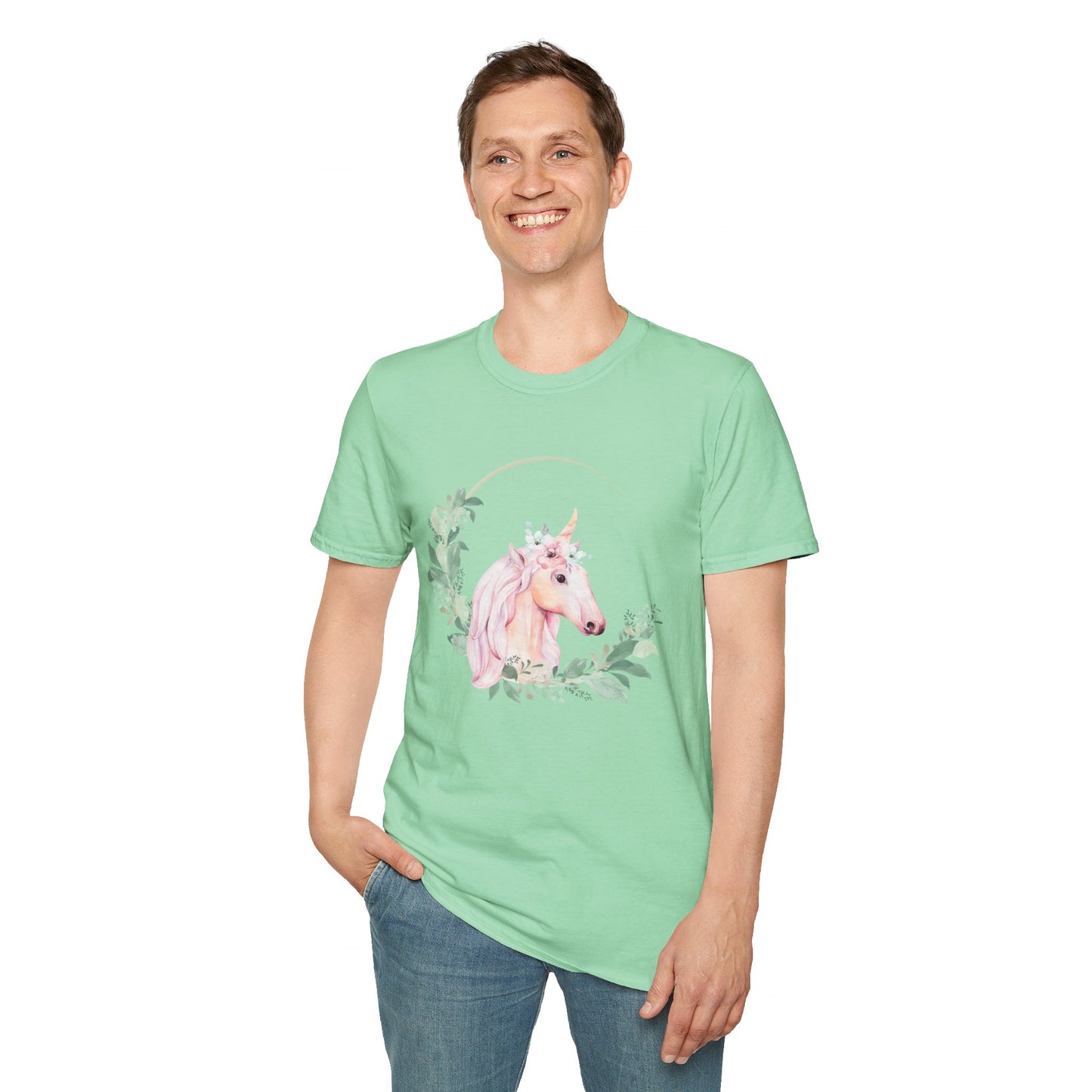 Graceful Unicorn Unisex Softstyle T-Shirt