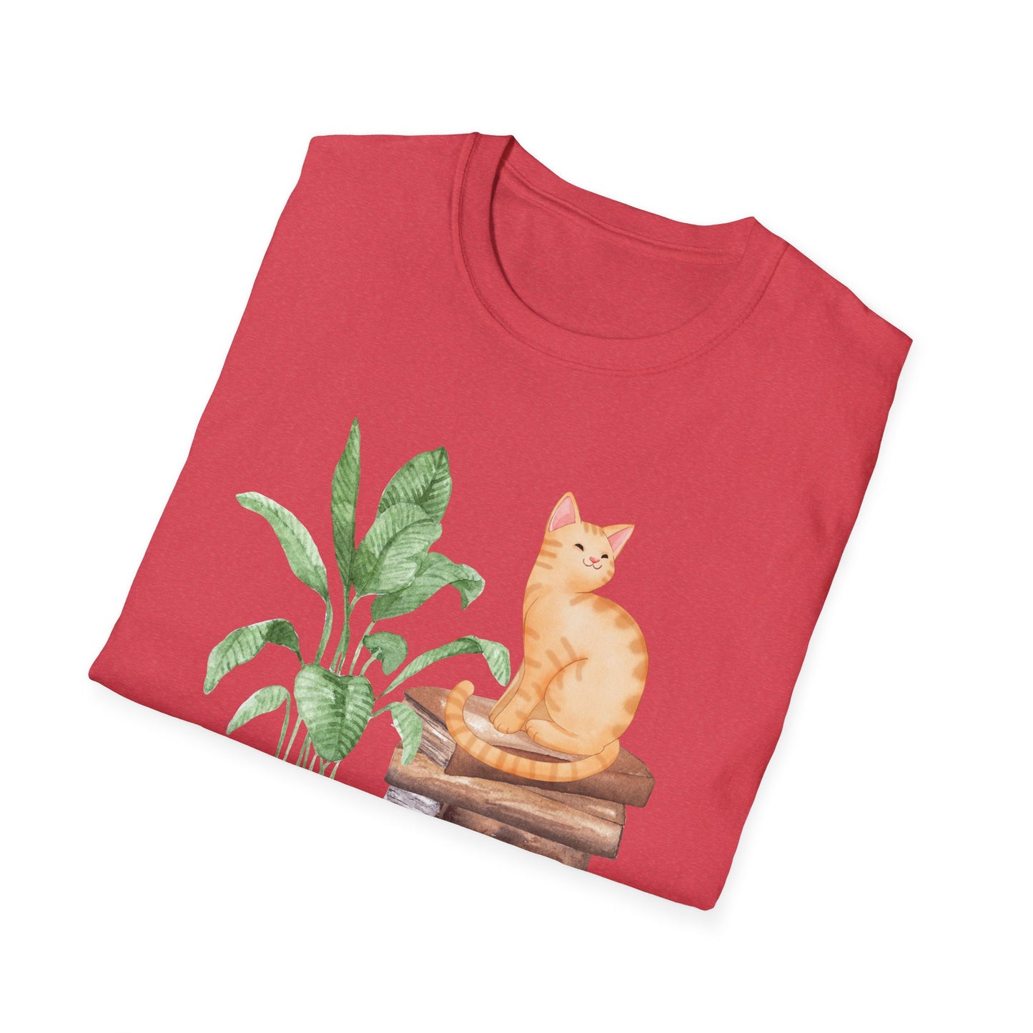 Bookish Cat Unisex Softstyle T-Shirt