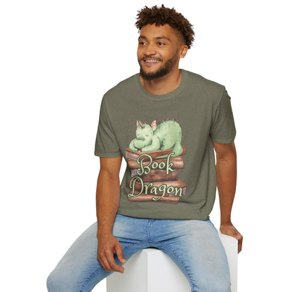 Book Dragon Unisex Softstyle T-Shirt