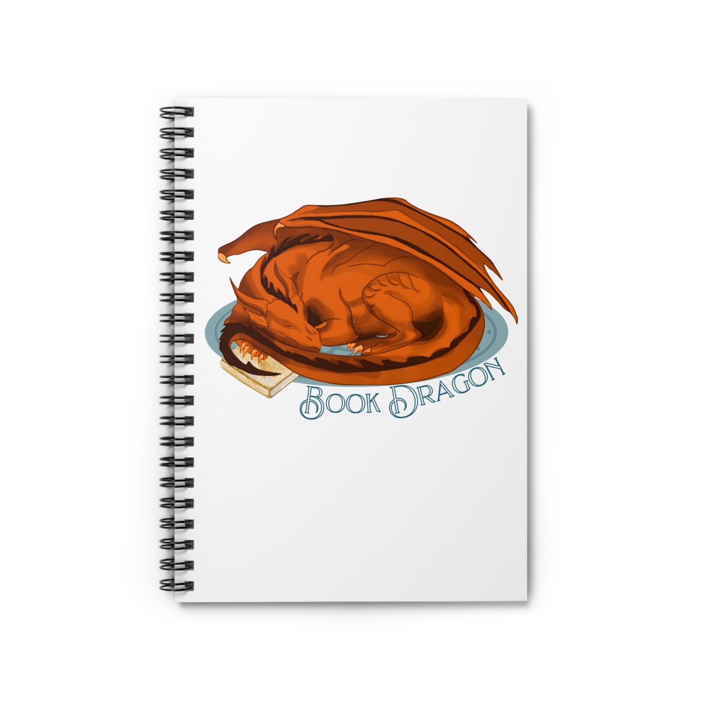 Book Fire Dragon - Spiral Notebook