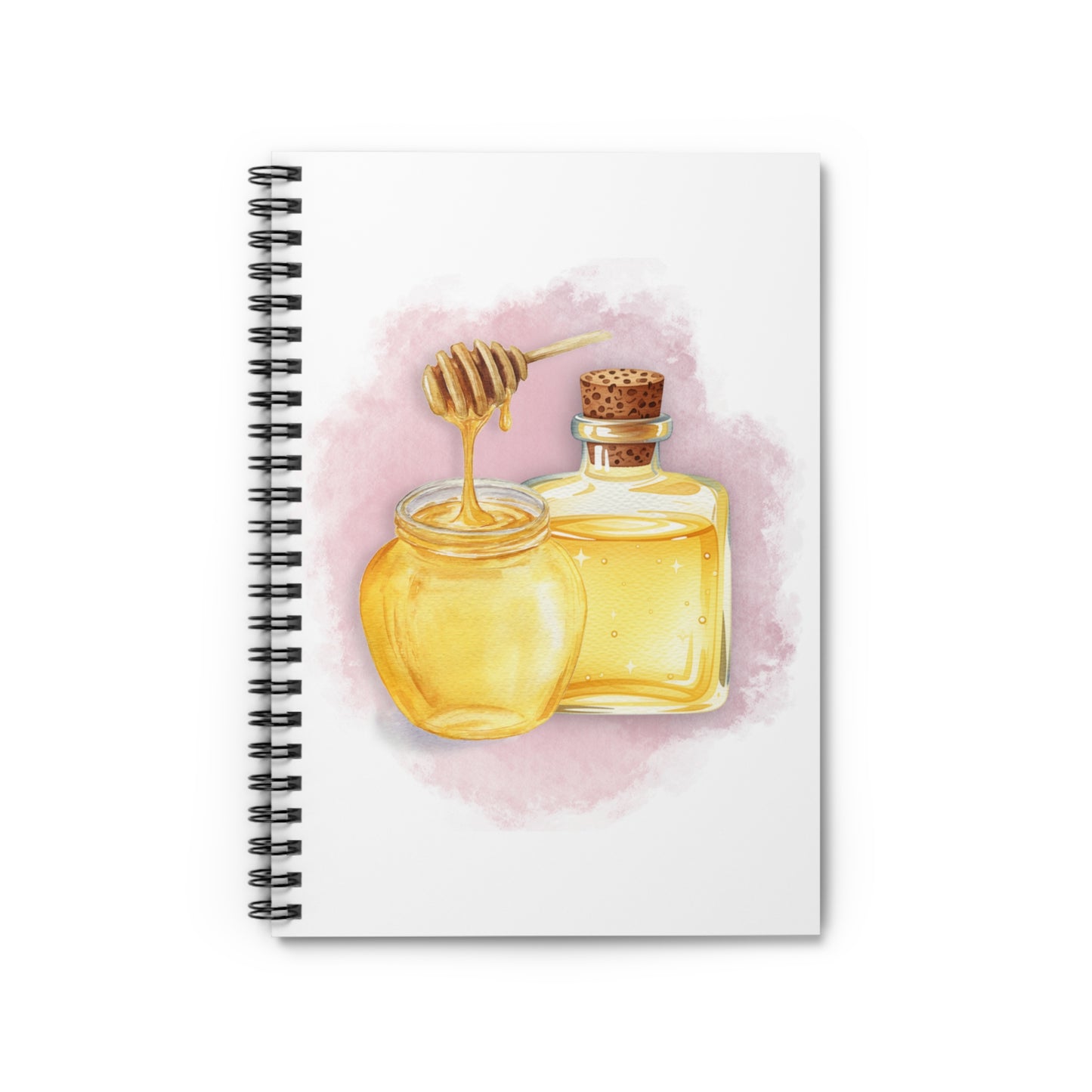 Honey Jar Spiral Notebook — Cute Kitchen-Inspired Ruled Notebook