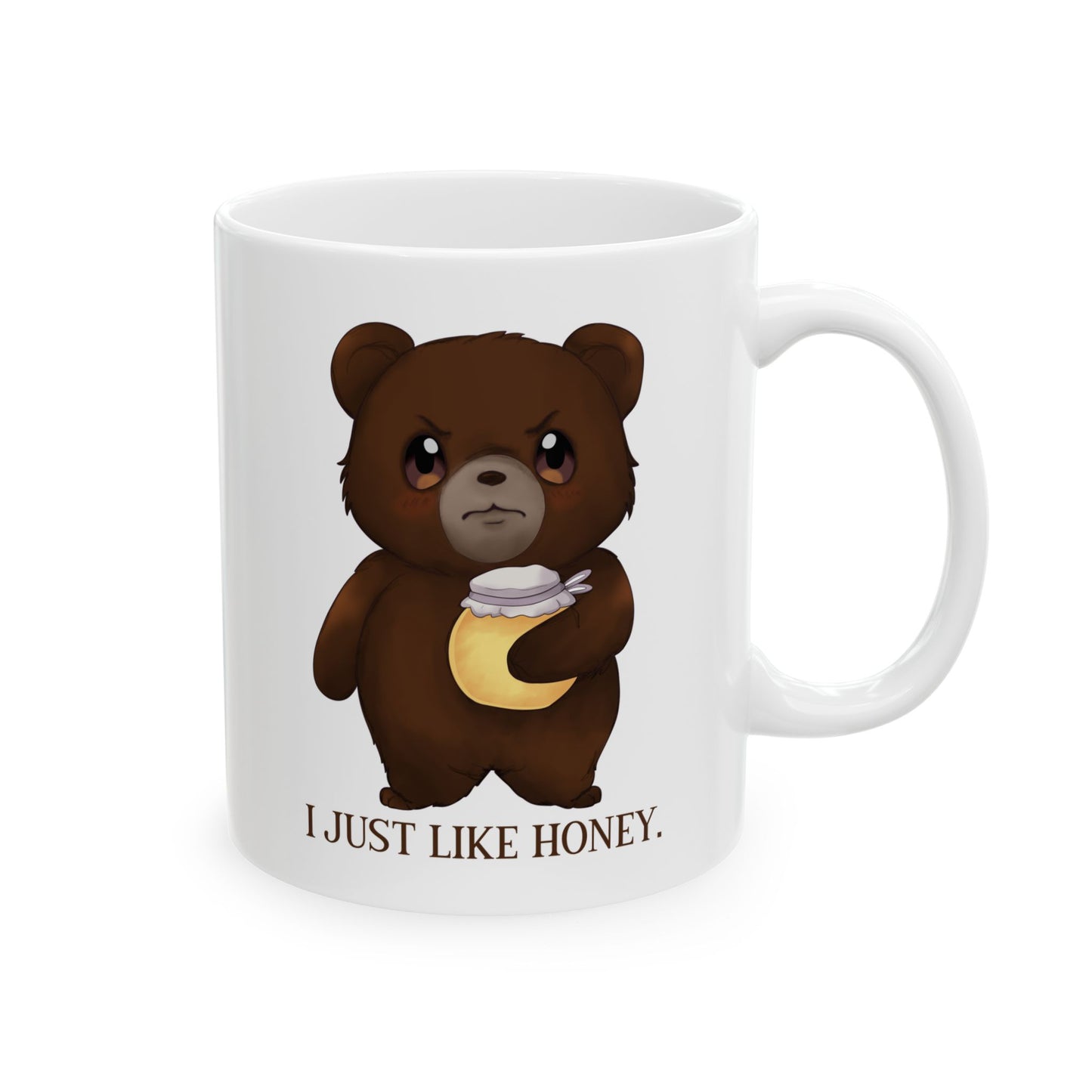 Grumpy Bear "I Just Like Honey" Ceramic Mug