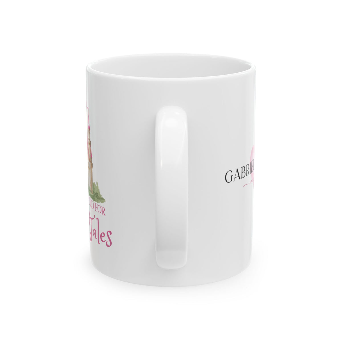 Never Too Old for Fairy Tales Mug — Personalized Name Ceramic Coffee Cup (11oz, 15oz)