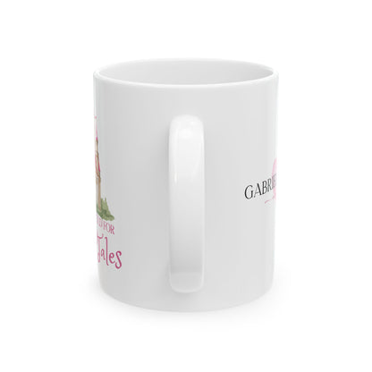 Never Too Old for Fairy Tales Mug — Personalized Name Ceramic Coffee Cup (11oz, 15oz)