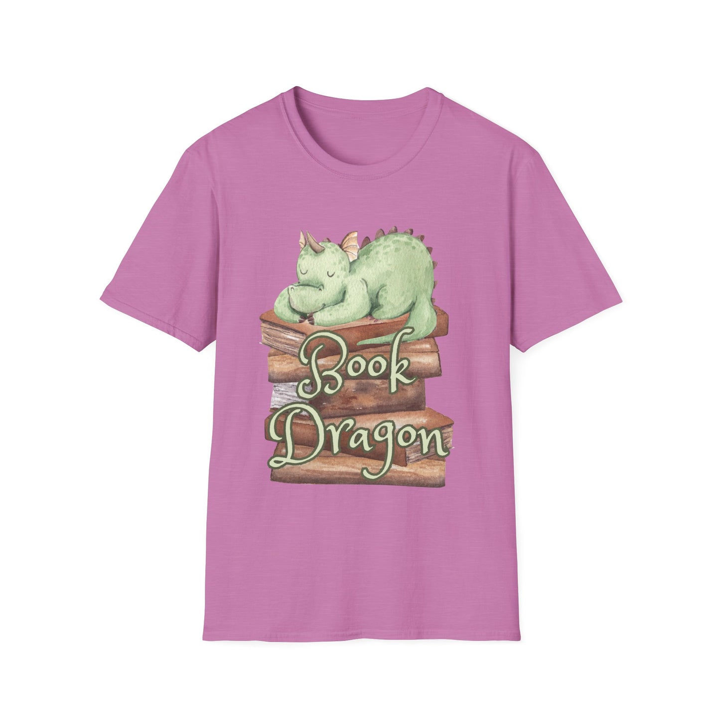 Book Dragon Unisex Softstyle T-Shirt