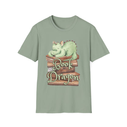 Book Dragon Unisex Softstyle T-Shirt