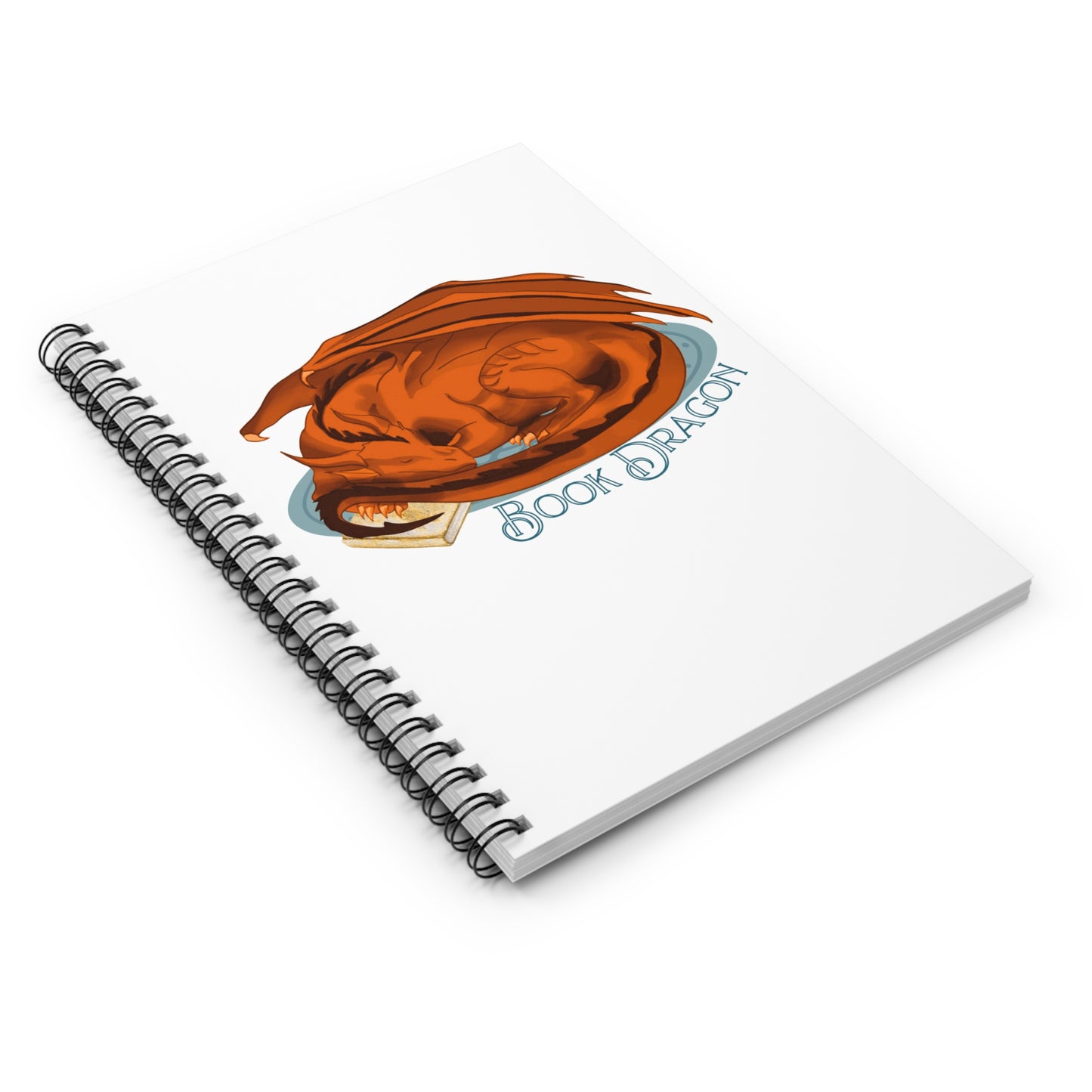 Book Fire Dragon - Spiral Notebook