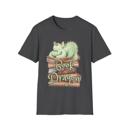 Book Dragon Unisex Softstyle T-Shirt