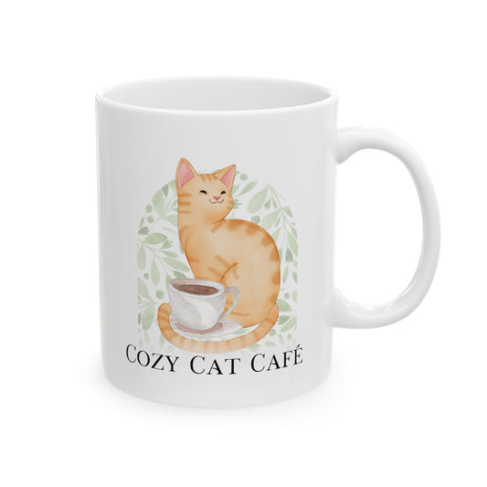 Cozy Cat Café Ceramic Mug