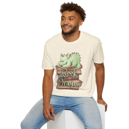 Book Dragon Unisex Softstyle T-Shirt