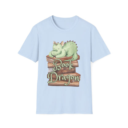 Book Dragon Unisex Softstyle T-Shirt