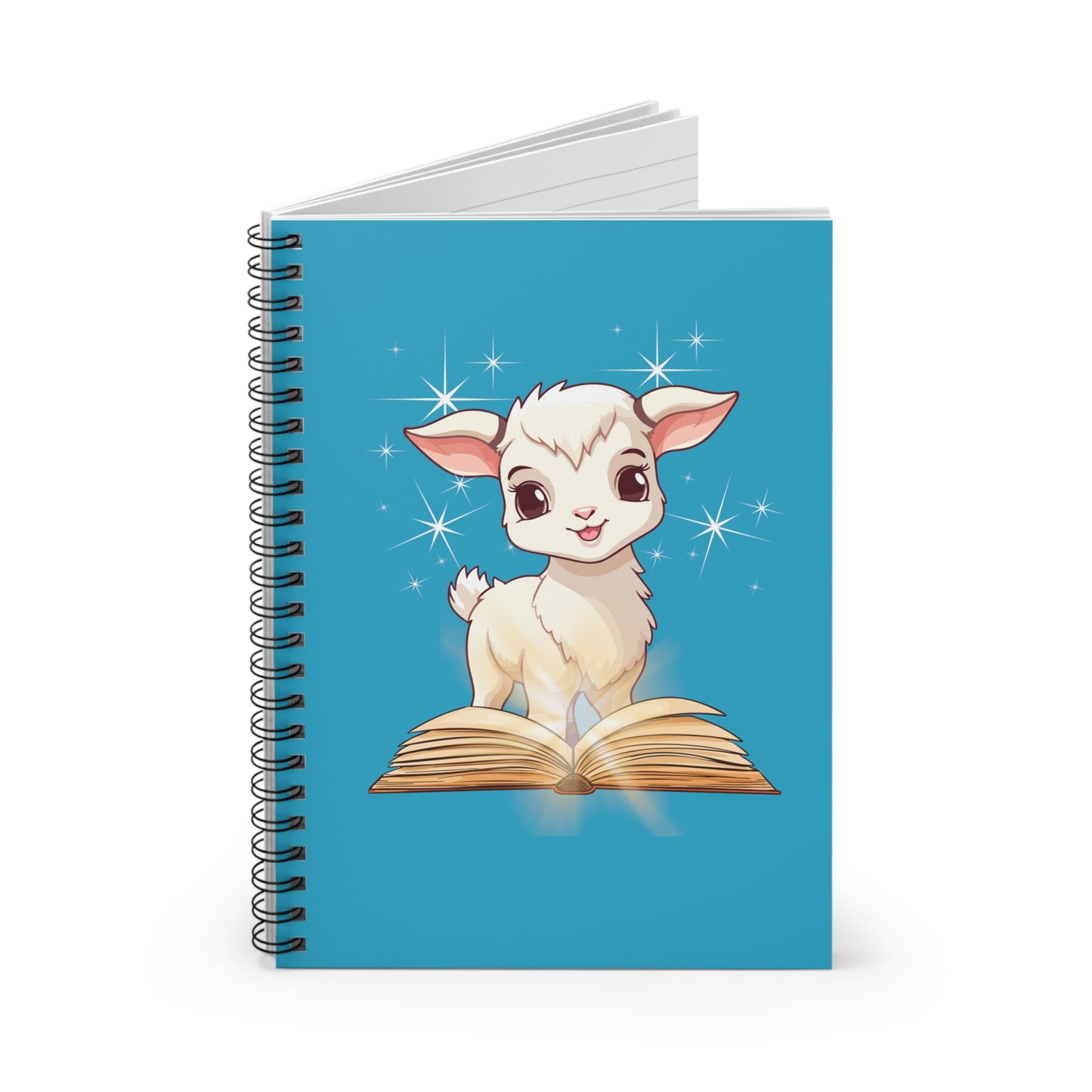 Magical Goat Spiral Notebook - Ruled Line