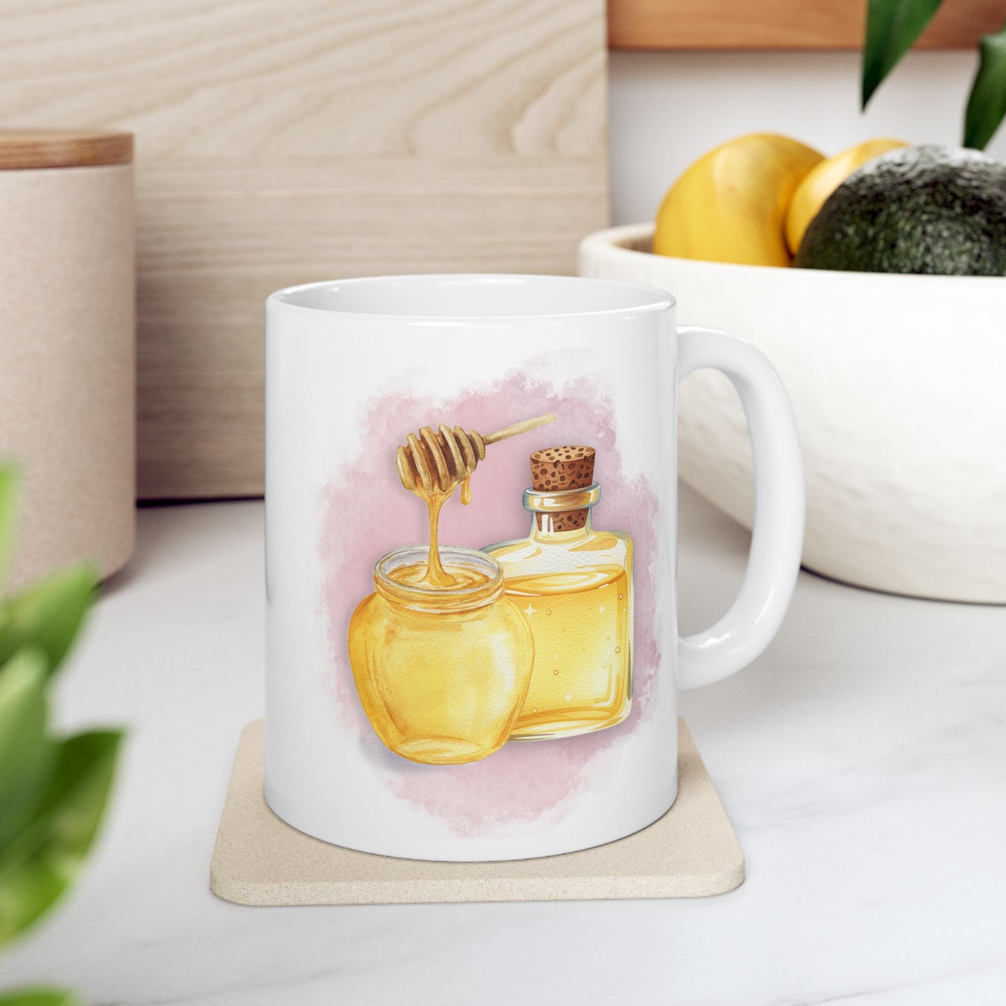 Honey Jar Ceramic Mug — 11 oz