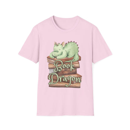 Book Dragon Unisex Softstyle T-Shirt