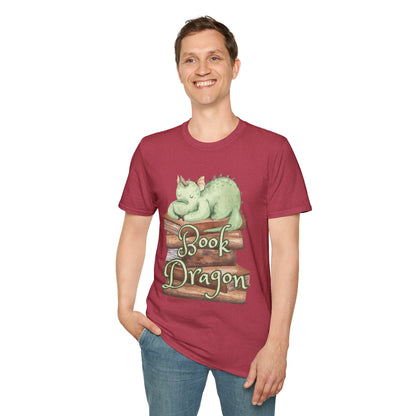 Book Dragon Unisex Softstyle T-Shirt