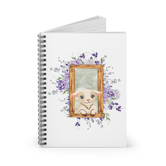 Garden Baby Goat - Spiral Notebook