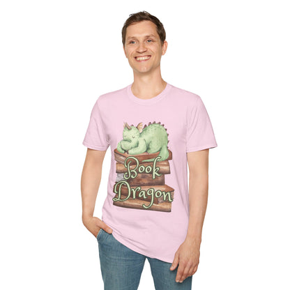 Book Dragon Unisex Softstyle T-Shirt