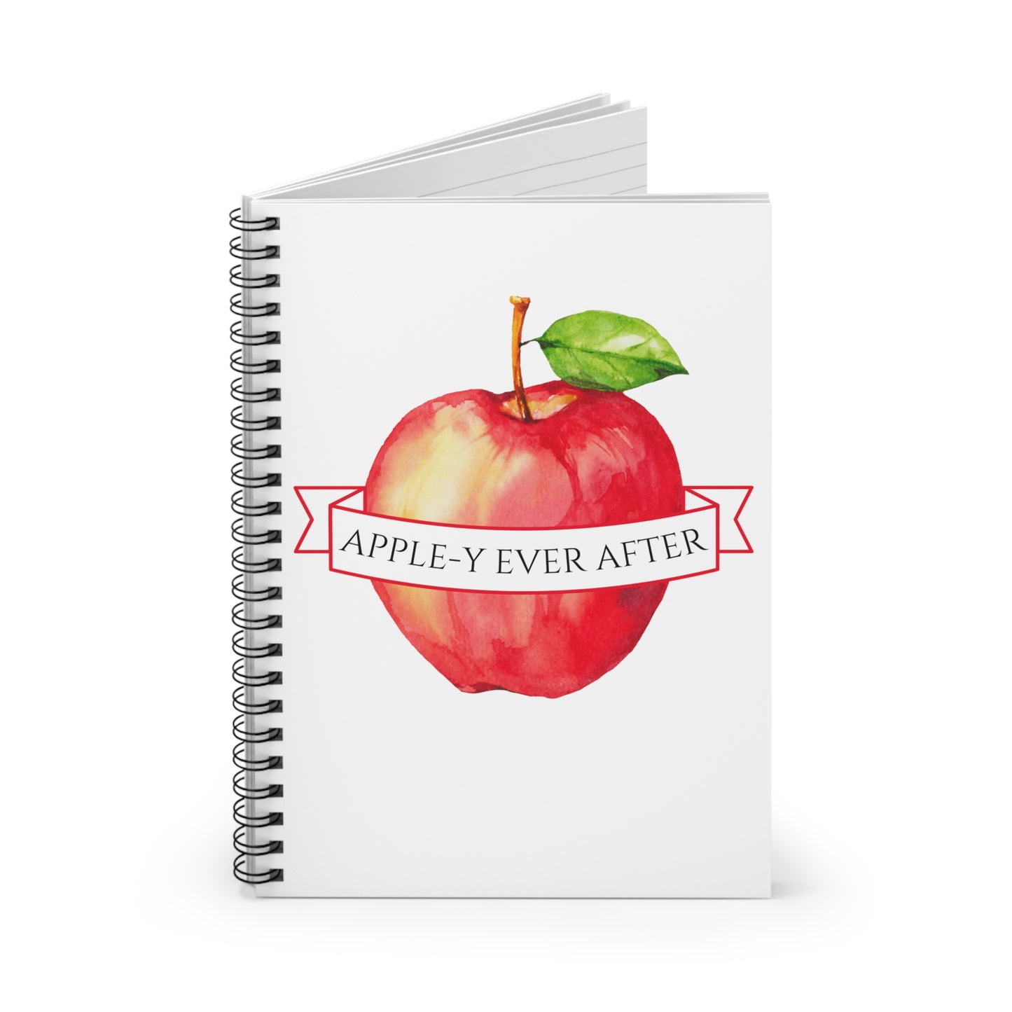 Apple-y Ever After Spiral Notebook - Ruled Line