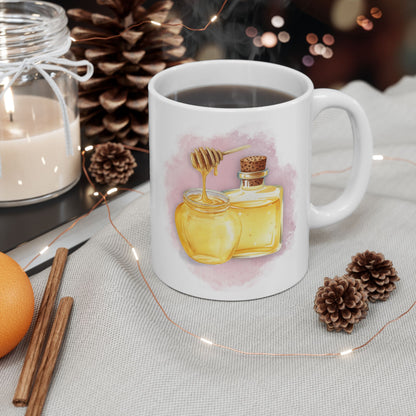 Honey Jar Ceramic Mug — 11 oz