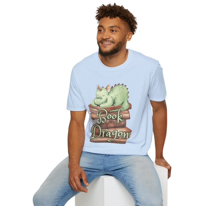 Book Dragon Unisex Softstyle T-Shirt