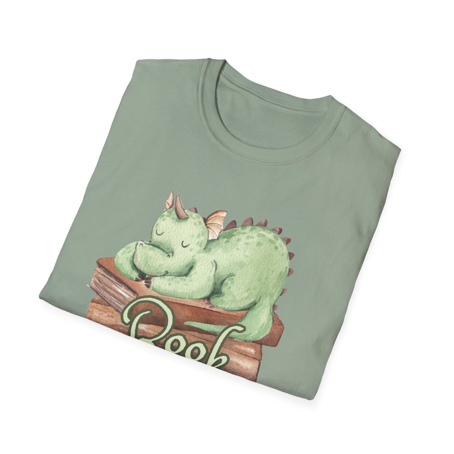 Book Dragon Unisex Softstyle T-Shirt