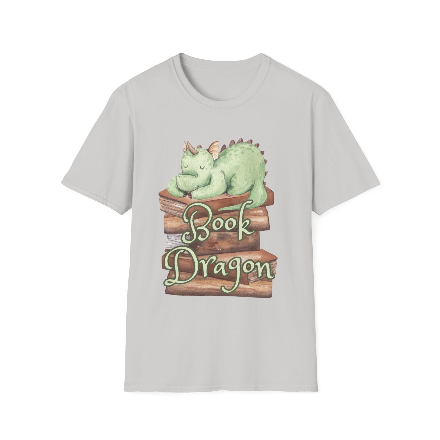 Book Dragon Unisex Softstyle T-Shirt