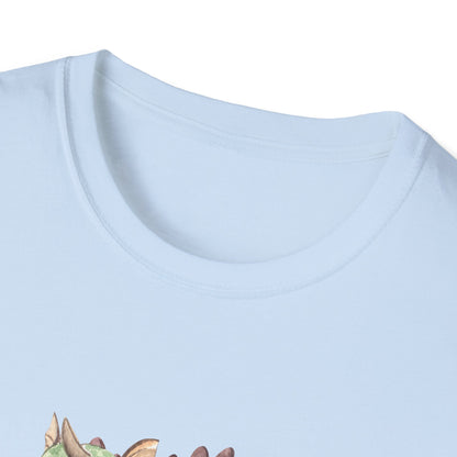 Book Dragon T-Shirt — Cute Sleeping Dragon on Books Graphic Tee