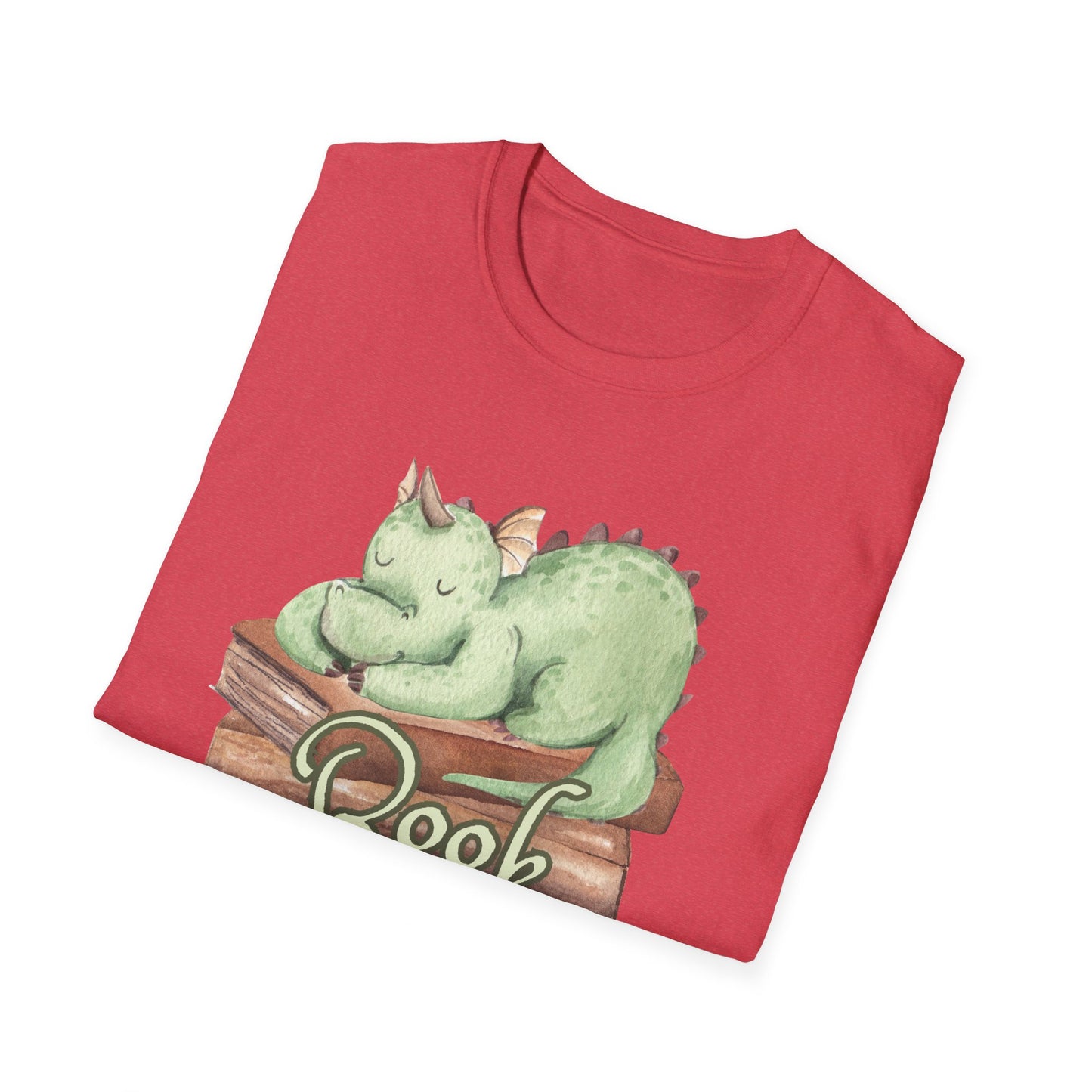 Book Dragon Unisex Softstyle T-Shirt