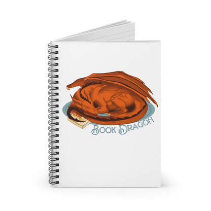 Book Fire Dragon - Spiral Notebook