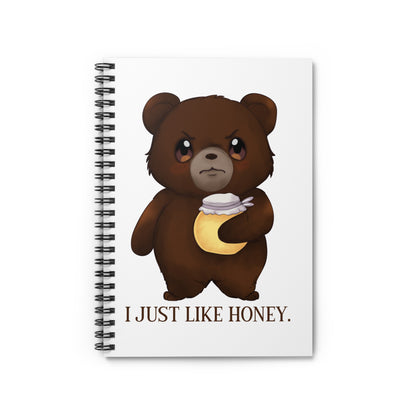 Grumpy Bear "I Just Like Honey" Spiral Notebook
